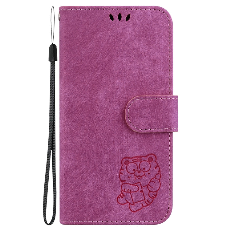 For Google Pixel 9 Pro Little Tiger Embossed Leather Phone Case(Rose Red) - Google Cases by PMC TechLife | Online Shopping South Africa | PMC TechLife | Buy Now Pay Later Mobicred
