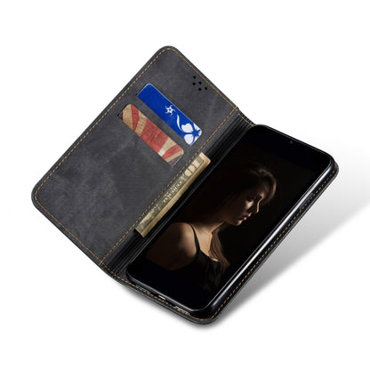 For Huawei Pura 70 Ultra Denim Texture Leather Phone Case(Black) - Huawei Cases by PMC Jewellery | Online Shopping South Africa | PMC Jewellery | Buy Now Pay Later Mobicred