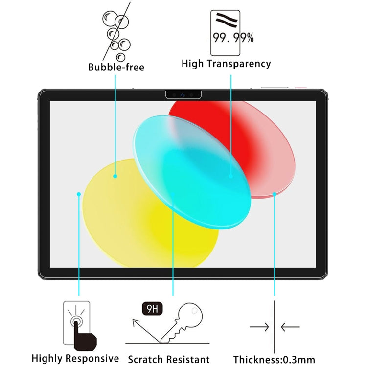 For Ulefone Tab A8 2pcs 9H 0.3mm Explosion-proof Tempered Glass Film - Others by PMC Jewellery | Online Shopping South Africa | PMC Jewellery | Buy Now Pay Later Mobicred