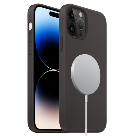 For iPhone 14 Pro MagSafe Liquid Silicone Full Coverage Phone Case(Black) - iPhone 14 Pro Cases by PMC Jewellery | Online Shopping South Africa | PMC Jewellery