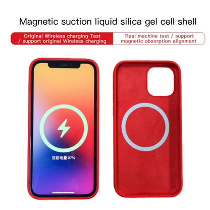 For iPhone 13 Pro MagSafe Liquid Silicone Full Coverage Phone Case(Wine Red) - iPhone 13 Pro Cases by PMC Jewellery | Online Shopping South Africa | PMC Jewellery