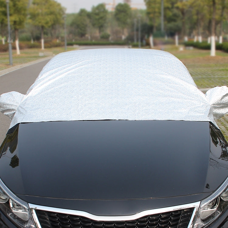 Car Half-cover Car Clothing Sunscreen Heat Insulation Sun Nisor, Aluminum Foil Size: 4.8x1.7x1.5m - Window Foils & Solar Protection by PMC Jewellery | Online Shopping South Africa | PMC Jewellery | Buy Now Pay Later Mobicred