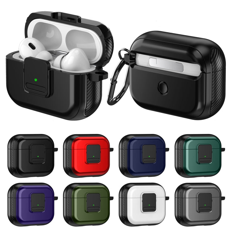 For AirPods Pro 2 TPU + PC Wireless Earphones Case with Magnetic Switch(Green) - For AirPods Pro 2 by PMC Jewellery | Online Shopping South Africa | PMC Jewellery | Buy Now Pay Later Mobicred