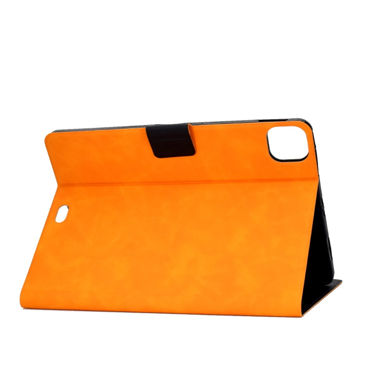 For iPad Pro 11 2024 Cowhide Texture Leather Smart Tablet Case(Khaki) - iPad Pro 11 2024 Cases by PMC TechLife | Online Shopping South Africa | PMC TechLife | Buy Now Pay Later Mobicred