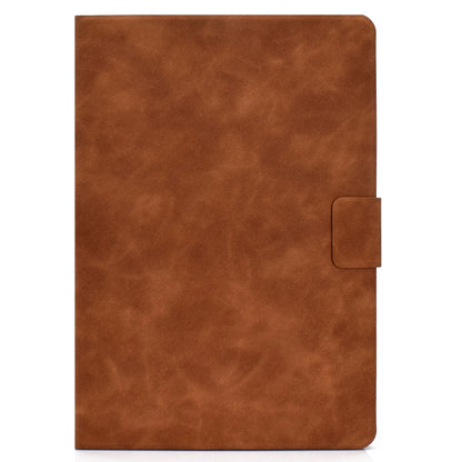 For iPad Pro 11 2024 Cowhide Texture Leather Smart Tablet Case(Brown) - iPad Pro 11 2024 Cases by PMC Jewellery | Online Shopping South Africa | PMC Jewellery | Buy Now Pay Later Mobicred