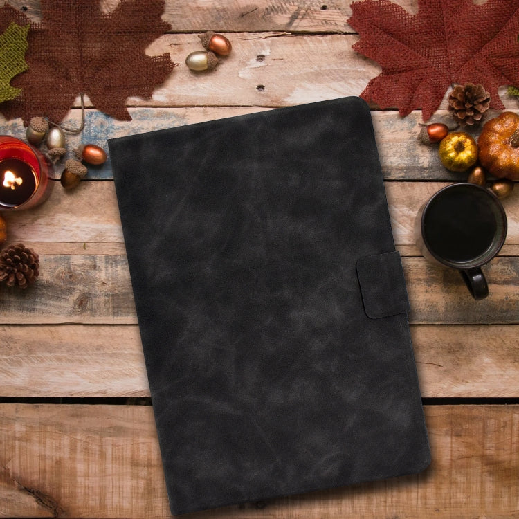 For iPad Pro 11 2024 Cowhide Texture Leather Smart Tablet Case(Grey) - iPad Pro 11 2024 Cases by PMC TechLife | Online Shopping South Africa | PMC TechLife | Buy Now Pay Later Mobicred
