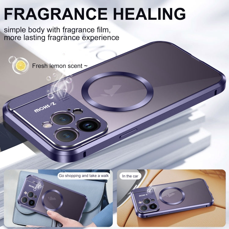 For iPhone 16 Pro Max Aromatherapy Holder Single-sided MagSafe Magnetic Phone Case(Black) - free shipping - PMc TechLife - Order now!