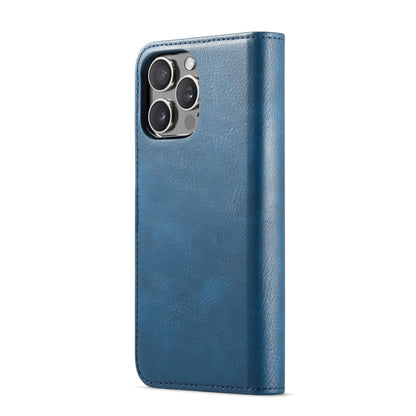 For iPhone 16 Pro DG.MING Crazy Horse Texture Detachable Magnetic Leather Phone Case(Blue) - iPhone 16 Pro Cases by DG.MING | Online Shopping South Africa | PMC Jewellery | Buy Now Pay Later Mobicred