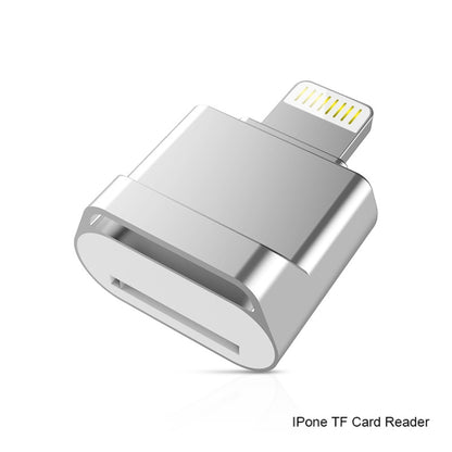 MicroDrive 8pin To TF Card Adapter Mini iPhone & iPad TF Card Reader, Capacity:32GB(Silver) -  by MICRODRIVE | Online Shopping South Africa | PMC Jewellery | Buy Now Pay Later Mobicred