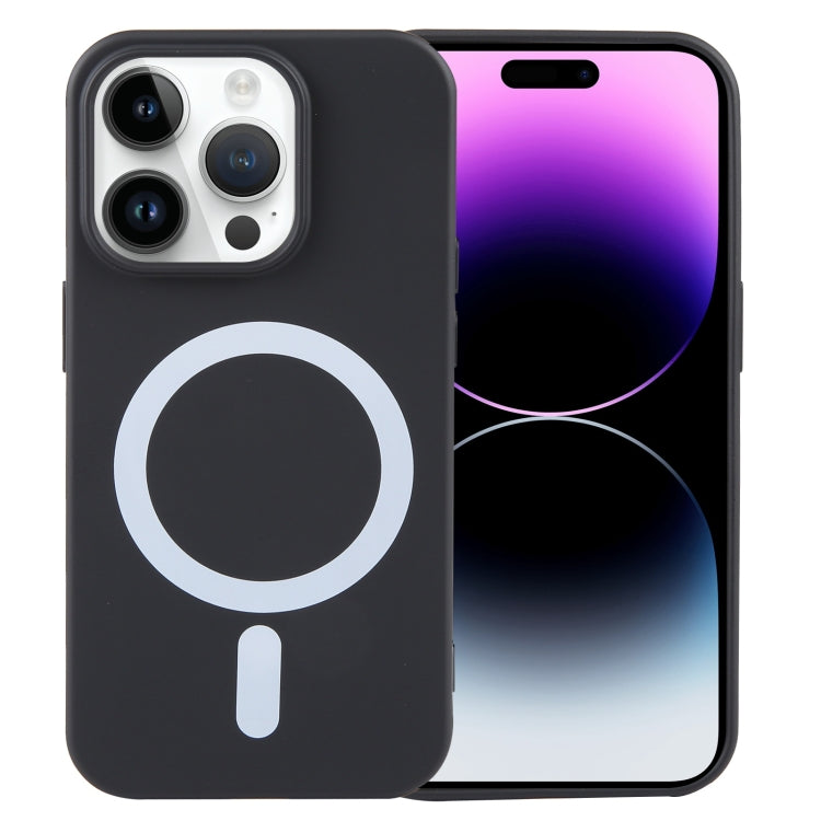 For iPhone 15 Pro MagSafe Liquid Silicone Phone Case(Black) - iPhone 15 Pro Cases by PMC TechLife | Online Shopping South Africa | PMC TechLife