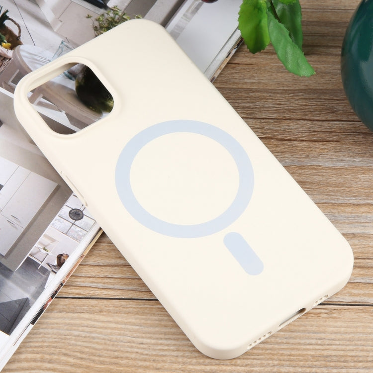 For iPhone 14 Plus MagSafe Liquid Silicone Phone Case(White) - iPhone 14 Plus Cases by PMC Jewellery | Online Shopping South Africa | PMC Jewellery