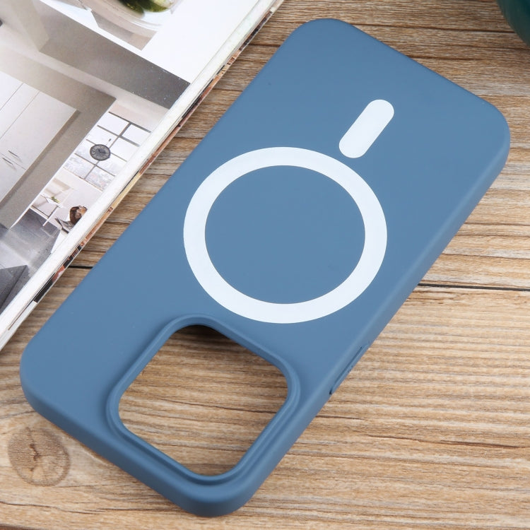 For iPhone 13 Pro Max MagSafe Liquid Silicone Phone Case(Blue) - iPhone 13 Pro Max Cases by PMC TechLife | Online Shopping South Africa | PMC TechLife