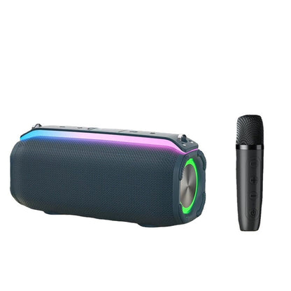 New RiXing NR8809 20W Outdoor Portable TWS Smart Wireless Bluetooth Speaker, Style:Single Mic(Blue) - Desktop Speaker by NewRixing | Online Shopping South Africa | PMC Jewellery | Buy Now Pay Later Mobicred