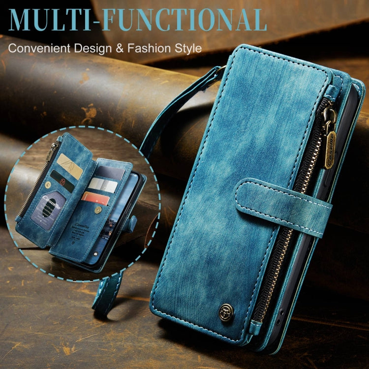 For iPhone 15 Pro CaseMe C30 Multifunctional Leather Phone Case(Blue) - iPhone 15 Pro Cases by CaseMe | Online Shopping South Africa | PMC Jewellery | Buy Now Pay Later Mobicred