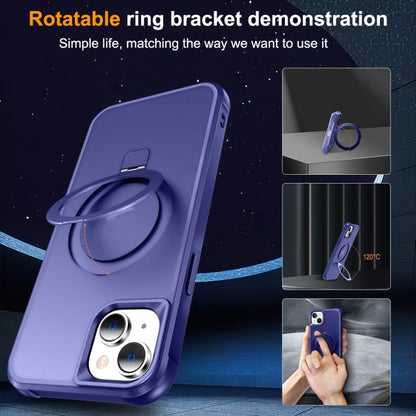 For iPhone 15 MagSafe Magnetic Holder Phone Case(Klein Blue) - iPhone 15 Cases by PMC Jewellery | Online Shopping South Africa | PMC Jewellery