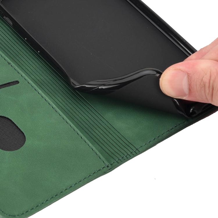 For iPhone 16e Skin Feel Splicing Leather Phone Case(Green) - free shipping - PMC TechLife - Order now!