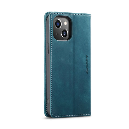 For iPhone 15 CaseMe 013 Multifunctional Horizontal Flip Leather Phone Case(Blue) - iPhone 15 Cases by CaseMe | Online Shopping South Africa | PMC Jewellery | Buy Now Pay Later Mobicred