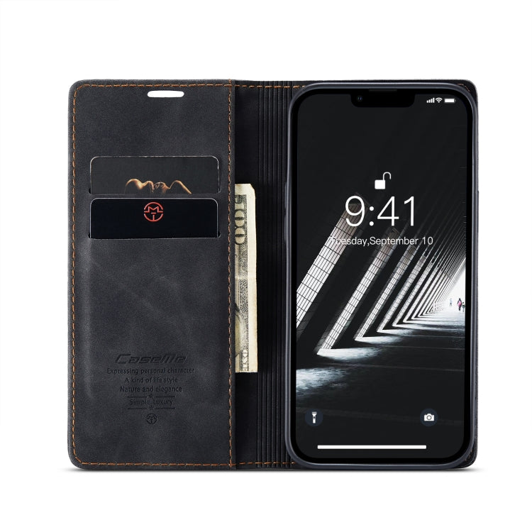 For iPhone 15 CaseMe 013 Multifunctional Horizontal Flip Leather Phone Case(Black) - iPhone 15 Cases by CaseMe | Online Shopping South Africa | PMC Jewellery | Buy Now Pay Later Mobicred