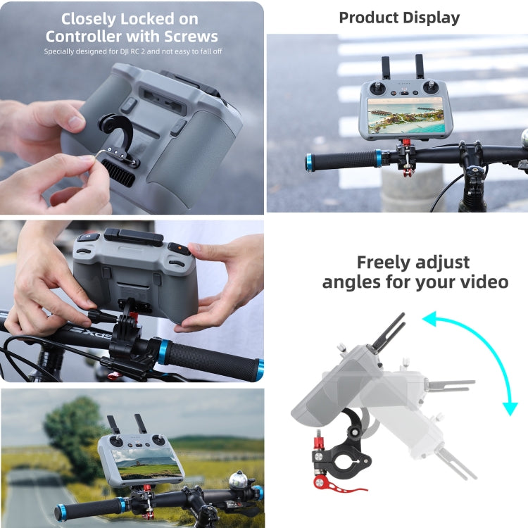 For DJI Air 3 / RC 2 Sunnylife ZJ669 Remote Control Riding Bracket(Black) - Other by Sunnylife | Online Shopping South Africa | PMC TechLife | Buy Now Pay Later Mobicred