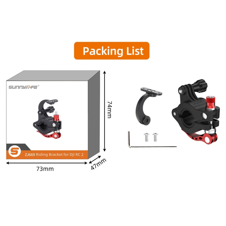 For DJI Air 3 / RC 2 Sunnylife ZJ669 Remote Control Riding Bracket(Black) - Other by Sunnylife | Online Shopping South Africa | PMC TechLife | Buy Now Pay Later Mobicred