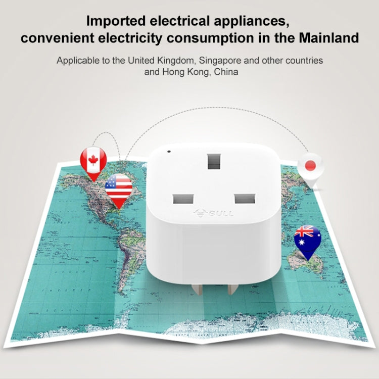 BULL CN Plug to UK Plug Converter UK Plug - Plug Adaptor by PMC TechLife | Online Shopping South Africa | PMC TechLife | Buy Now Pay Later Mobicred