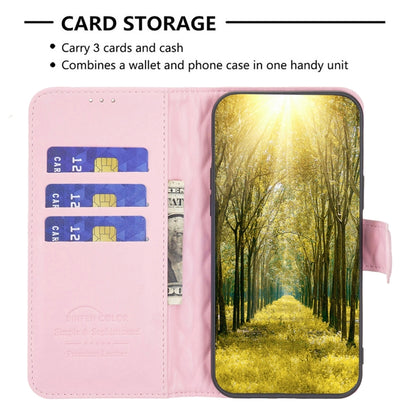 For Honor 100 Diamond Lattice Wallet Flip Leather Phone Case(Pink) - Honor Cases by PMC Jewellery | Online Shopping South Africa | PMC Jewellery | Buy Now Pay Later Mobicred