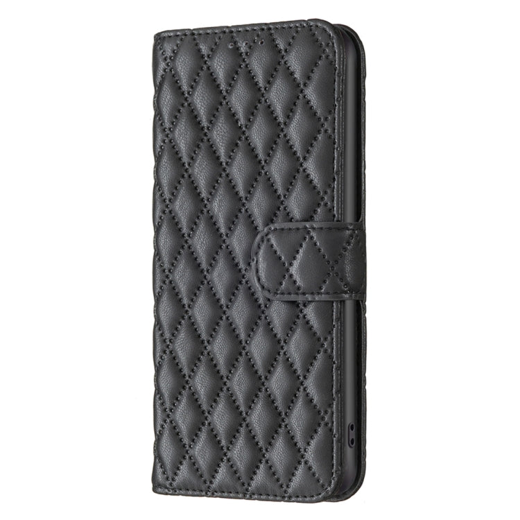 For Honor X9b/Magic6 Lite 5G Diamond Lattice Wallet Flip Leather Phone Case(Black) - Honor Cases by PMC TechLife | Online Shopping South Africa | PMC TechLife | Buy Now Pay Later Mobicred