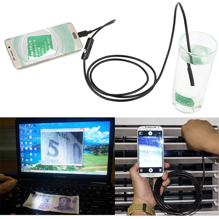 AN97 Waterproof Micro USB Endoscope Hard Tube Inspection Camera for Parts of OTG Function Android Mobile Phone, with 6 LEDs, Lens Diameter:5.5mm(Length: 5m) - free shipping - PMC Jewellery - Order now!