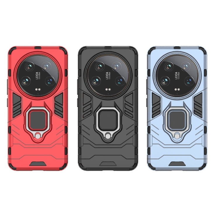 For Xiaomi 14 Ultra Shockproof PC + TPU Holder Phone Case(Red) -  by PMC TechLife | Online Shopping South Africa | PMC TechLife | Buy Now Pay Later Mobicred