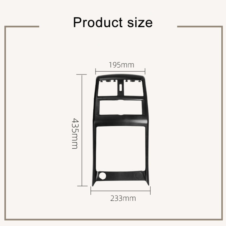 For Mercedes Benz ML320 / GL450 Car Rear Air Conditioner Air Outlet Panel Cover 166 680 7403, Style:Dual Hole(Carbon Fiber) - Air Conditioning System by PMC Jewellery | Online Shopping South Africa | PMC Jewellery | Buy Now Pay Later Mobicred