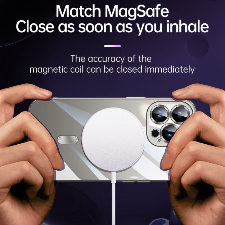 For iPhone 15 SULADA MagSafe Plating TPU Shockproof Phone Soft Case(Dark Purple) - iPhone 15 Cases by SULADA | Online Shopping South Africa | PMC TechLife | Buy Now Pay Later Mobicred