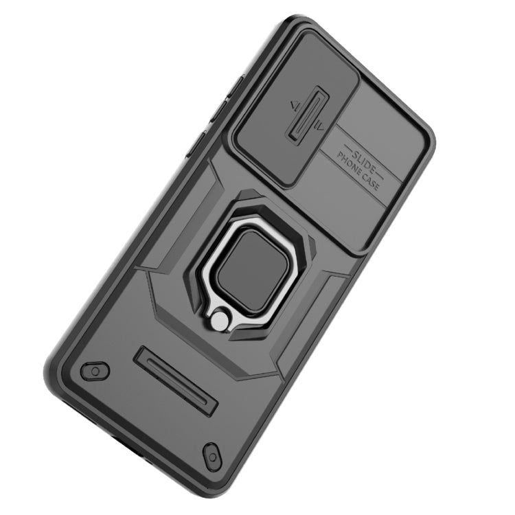 For OnePlus Nord CE4 5G Global Sliding Camshield TPU + PC Shockproof Phone Case with Holder(Purple) - OnePlus Cases by PMC TechLife | Online Shopping South Africa | PMC TechLife | Buy Now Pay Later Mobicred