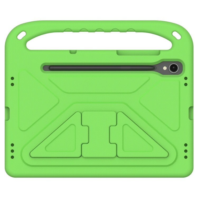 For Samsung Galaxy Tab S9 Handle EVA Shockproof Tablet Case with Holder(Green) - free shipping - PMC Jewellery - Order now!
