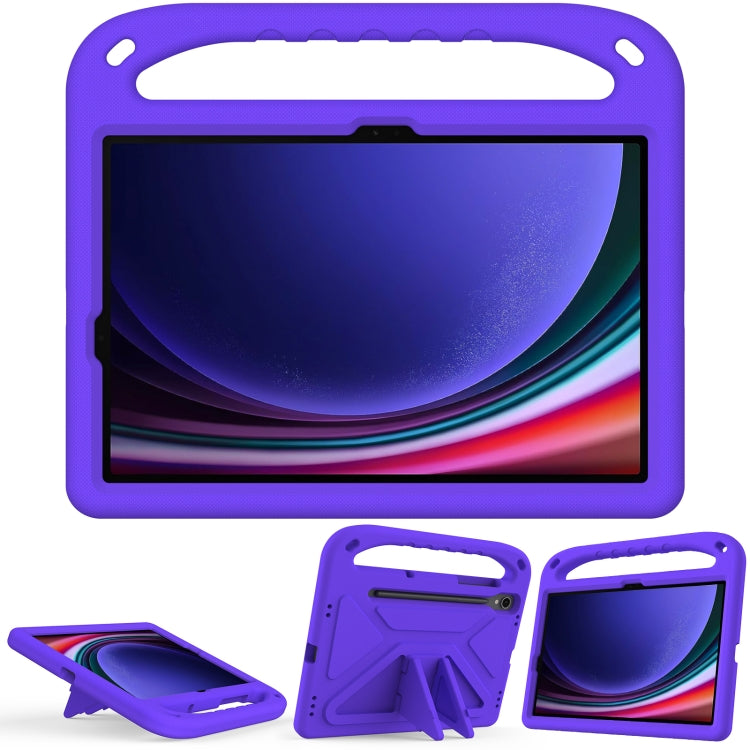 For Samsung Galaxy Tab S9 Handle EVA Shockproof Tablet Case with Holder(Purple) - free shipping - PMC Jewellery - Order now!