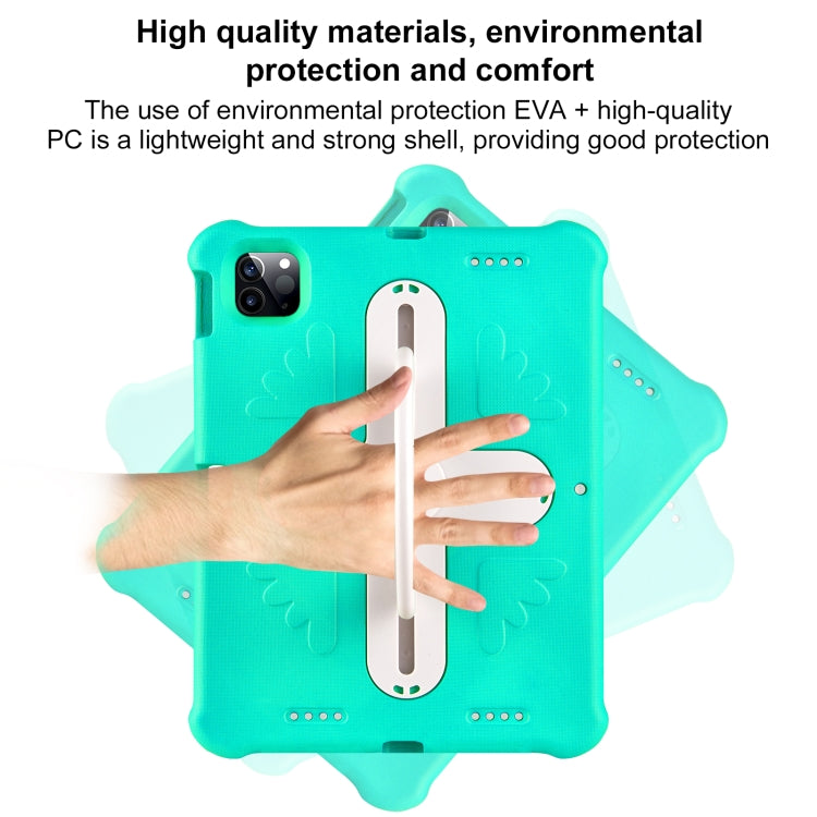 For iPad Air 11 2024 Shield 360 Rotation Handle EVA Shockproof PC Tablet Case(Mint Green Beige) - iPad Air 11 2024 Cases by PMC Jewellery | Online Shopping South Africa | PMC Jewellery | Buy Now Pay Later Mobicred