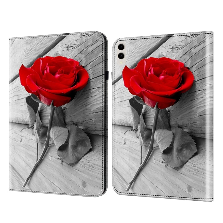 For Samsung Galaxy Tab S9 Ultra Crystal Texture Painted Leather Tablet Case(Rose) - free shipping - PMC Jewellery - Order now!
