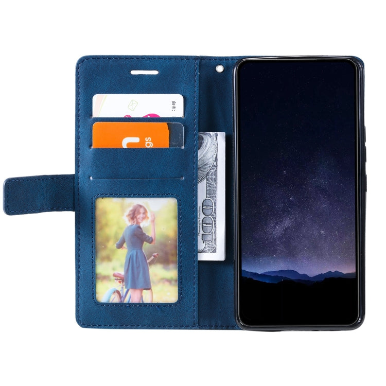 For Google Pixel 9 Pro Skin Feel Splicing Leather Phone Case(Blue) - Google Cases by PMC Jewellery | Online Shopping South Africa | PMC Jewellery | Buy Now Pay Later Mobicred