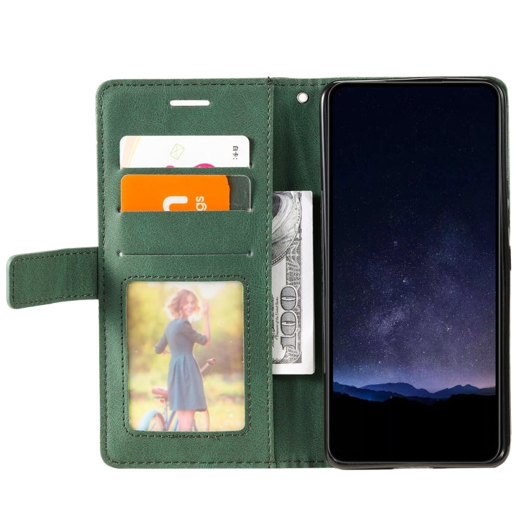 For Google Pixel 9 Pro Skin Feel Splicing Leather Phone Case(Green) - Google Cases by PMC Jewellery | Online Shopping South Africa | PMC Jewellery | Buy Now Pay Later Mobicred