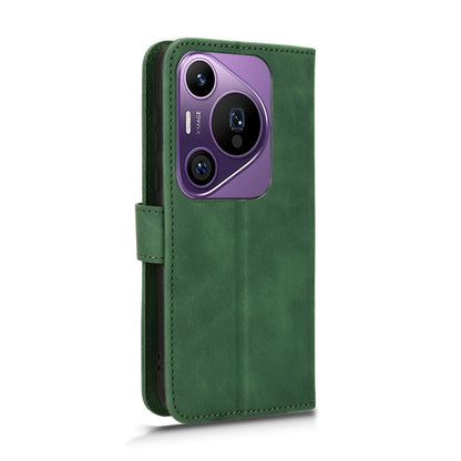 For Huawei Pura 70 Pro Skin Feel Magnetic Flip Leather Phone Case(Green) - Huawei Cases by PMC Jewellery | Online Shopping South Africa | PMC Jewellery | Buy Now Pay Later Mobicred