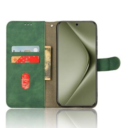 For Huawei Pura 70 Pro Skin Feel Magnetic Flip Leather Phone Case(Green) - Huawei Cases by PMC Jewellery | Online Shopping South Africa | PMC Jewellery | Buy Now Pay Later Mobicred