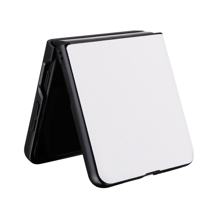 For OPPO Find N3 Flip PU Leather PC Phone Case(White) - Find N3 Flip Cases by PMC TechLife | Online Shopping South Africa | PMC TechLife | Buy Now Pay Later Mobicred