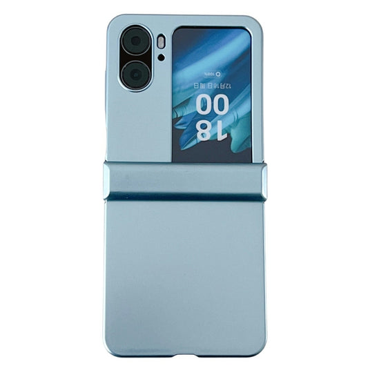 For OPPO Find N2 Flip Three-stage Pearlescent Paint PC Shockproof Phone Case(Blue) - Find N2 Flip Cases by PMC Jewellery | Online Shopping South Africa | PMC Jewellery