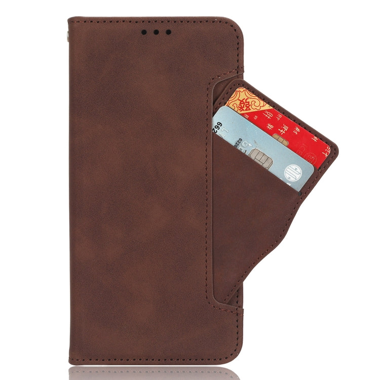 For Doogee X98 Skin Feel Calf Texture Card Slots Leather Phone Case(Brown) - Doogee Cases by PMC TechLife | Online Shopping South Africa | PMC TechLife | Buy Now Pay Later Mobicred