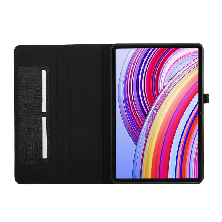 For Xiaomi Redmi Pad Pro 12.1 Fabric Leather Tablet Case(Black) - More Tablet Cases by PMC Jewellery | Online Shopping South Africa | PMC Jewellery