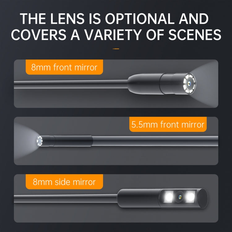 P200 8mm Front Lenses Integrated Industrial Pipeline Endoscope with 4.3 inch Screen, Spec:50m Tube -  by PMC Jewellery | Online Shopping South Africa | PMC Jewellery | Buy Now Pay Later Mobicred