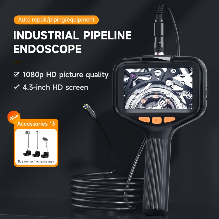 P200 8mm Front Lenses Detachable Industrial Pipeline Endoscope with 4.3 inch Screen, Spec:30m Tube -  by PMC Jewellery | Online Shopping South Africa | PMC Jewellery | Buy Now Pay Later Mobicred