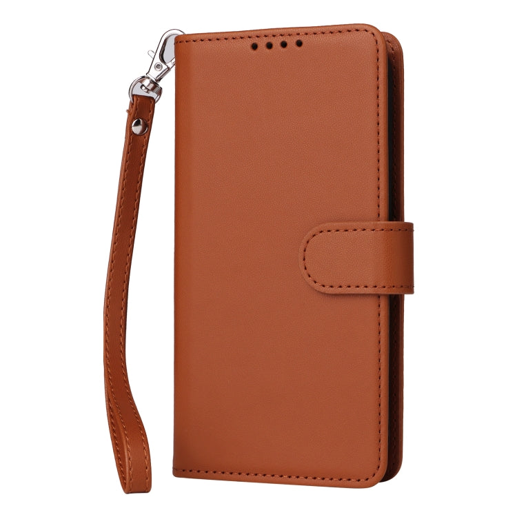 For iPhone 16 Plus BETOPNICE BN-005 2 in 1 Detachable Imitate Genuine Leather Phone Case(Brown) - iPhone 16 Plus Cases by BETOPNICE | Online Shopping South Africa | PMC Jewellery | Buy Now Pay Later Mobicred