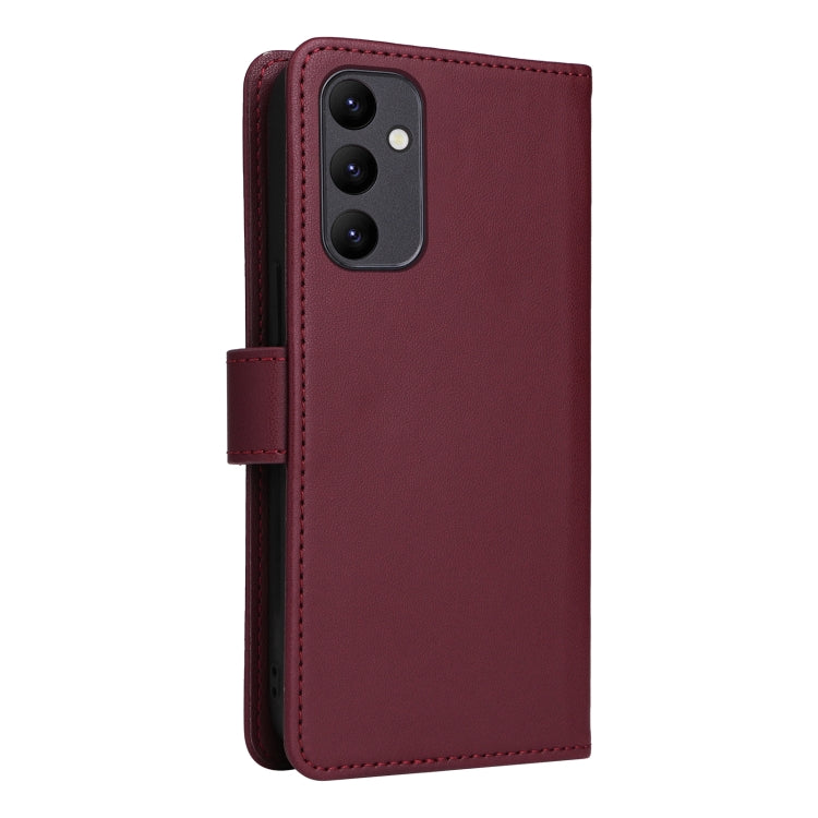 For Samsung Galaxy A25 5G BETOPNICE BN-005 2 in 1 Detachable Imitate Genuine Leather Phone Case(Wine Red) - Galaxy Phone Cases by BETOPNICE | Online Shopping South Africa | PMC Jewellery