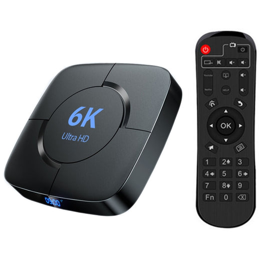 6K Ultra HD Android 12.0 Smart TV Box with Remote Control, 4GB+64GB, Allwinner H616 1.5GHZ Quad-Core(EU Plug) - Others by PMC Jewellery | Online Shopping South Africa | PMC Jewellery