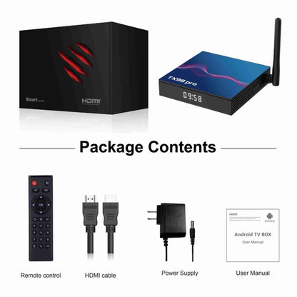 TX98 Pro 4K Ultra HD Android 12.0 Smart TV Box with Remote Control, 4GB+64GB, Allwinner H618 Quad-Core(US Plug) - Others by PMC Jewellery | Online Shopping South Africa | PMC Jewellery | Buy Now Pay Later Mobicred